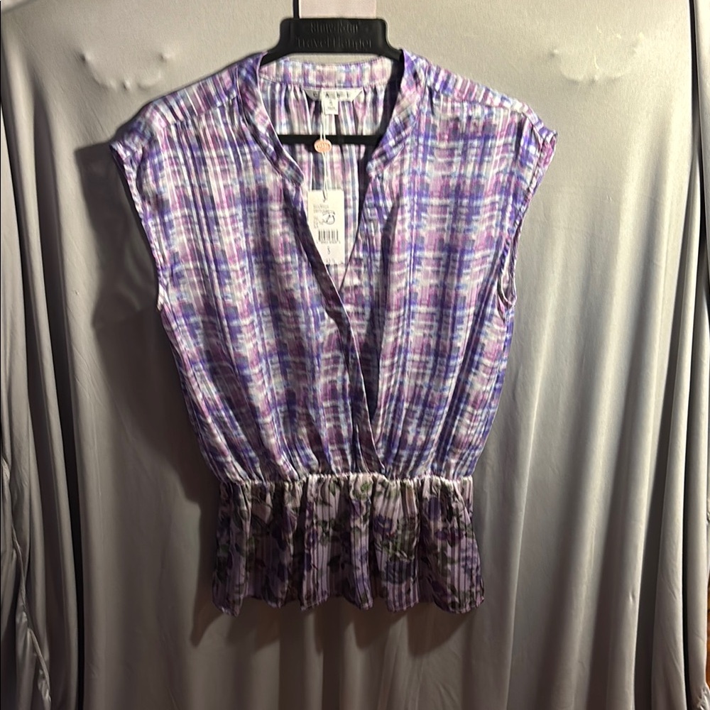 Purple Plaid Women's Top